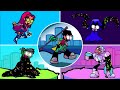 All Teen Titans Go Phases Friday Night Funkin Glitched Legends