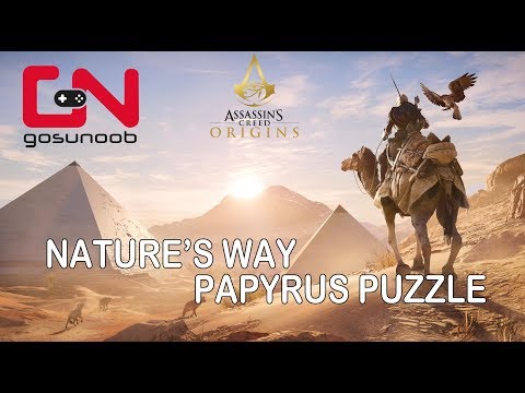 Assassin's Creed Origins Nature's Way Papyrus Puzzle