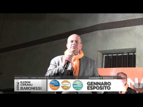 COMUNALI A BARONISSI - COMIZIO GENNARO ESPOSITO