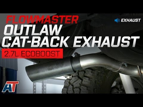 2015-2016 F150 Flowmaster Outlaw Cat-Back 2.7L EcoBoost Sound Clip & Install