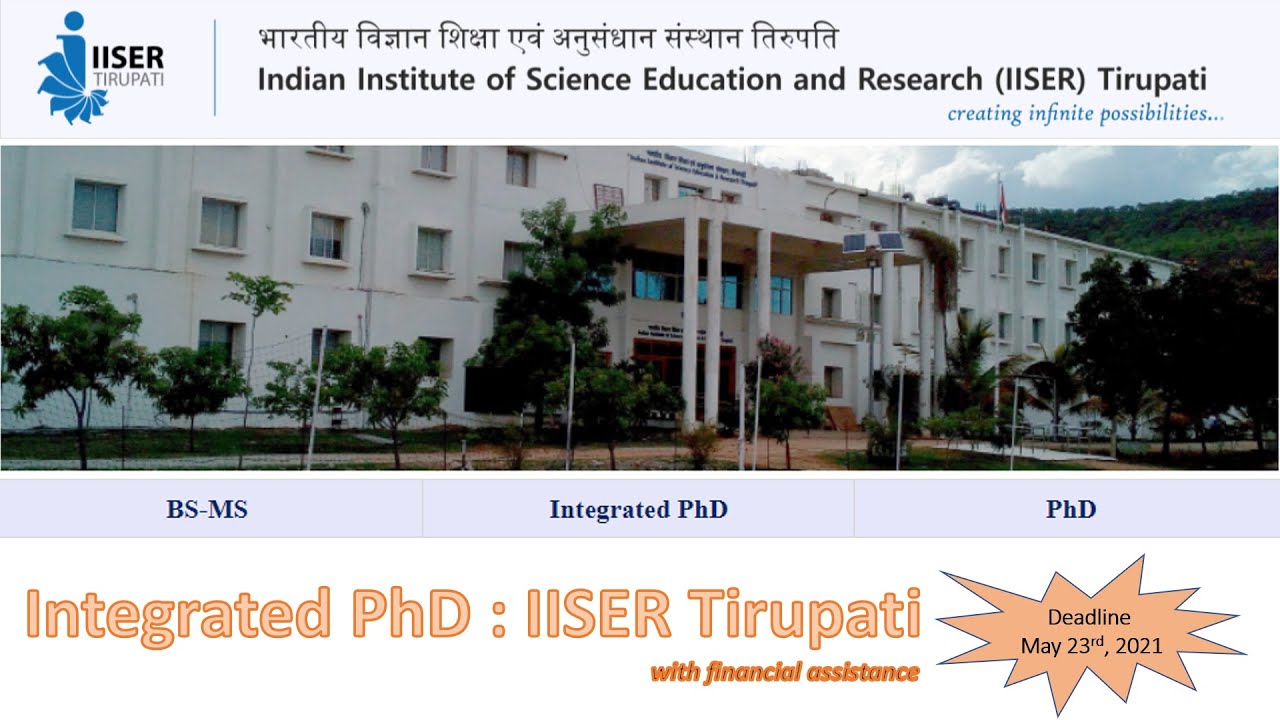 Integrated PhD program | IISER Tirupati
