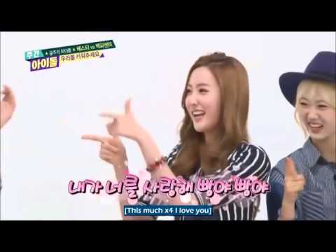 BESTie weekly idol haeryeong aegyo cut