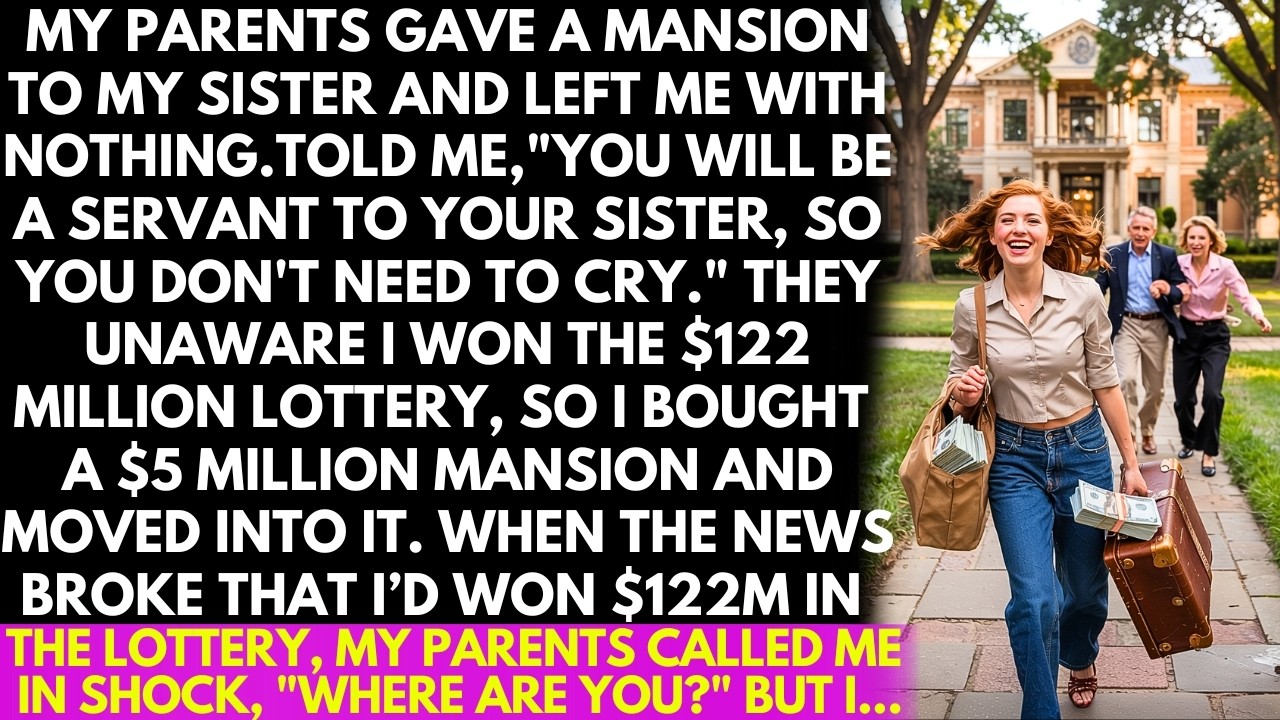 My parents gave my sister a mansion and told me, “You’ll be her servant.” Then I won $122 million...