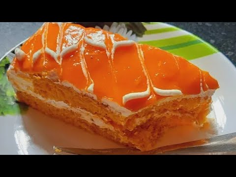 Mango Pastry Recipe | Eggless Mango Cake Recipe | How to Make Mango Pastry | Hashika's Kitchen