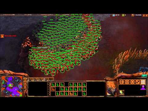 200 zerglings vs 200 marines