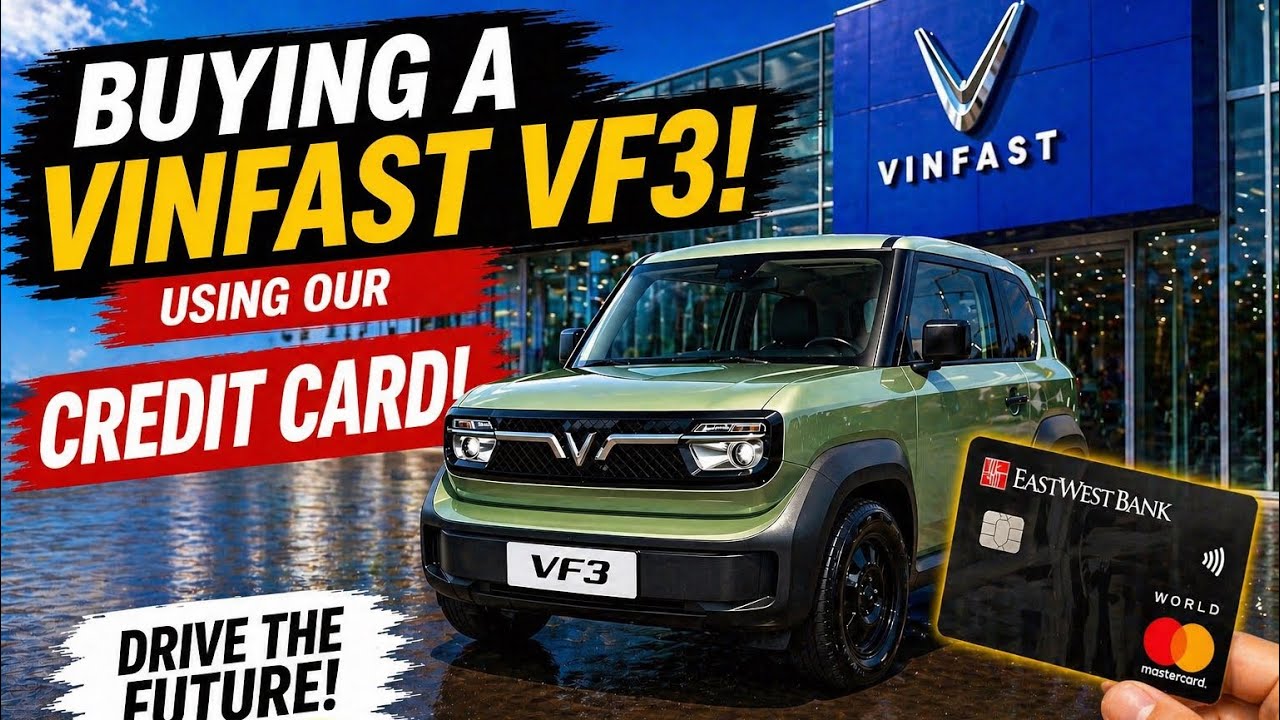 Buying our First EV with our Credit Card! #cars #fyp #electricvehicle #vinfast #vf3 #carsofinstagram