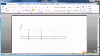 Microsoft Word 2007/2010 - wstawianie tabeli.