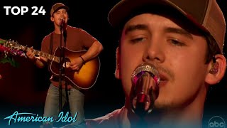 Noah Thompson Gives A SOLID PERFORMANCE On American Idol Top 24!