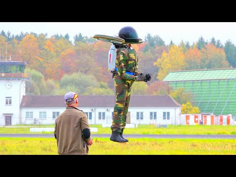 AWESOME RC FLYING MAN!! RADIO CONTROLLED PERSON FULL SCALE 1:1 FLIGHT DEMONSTRATION