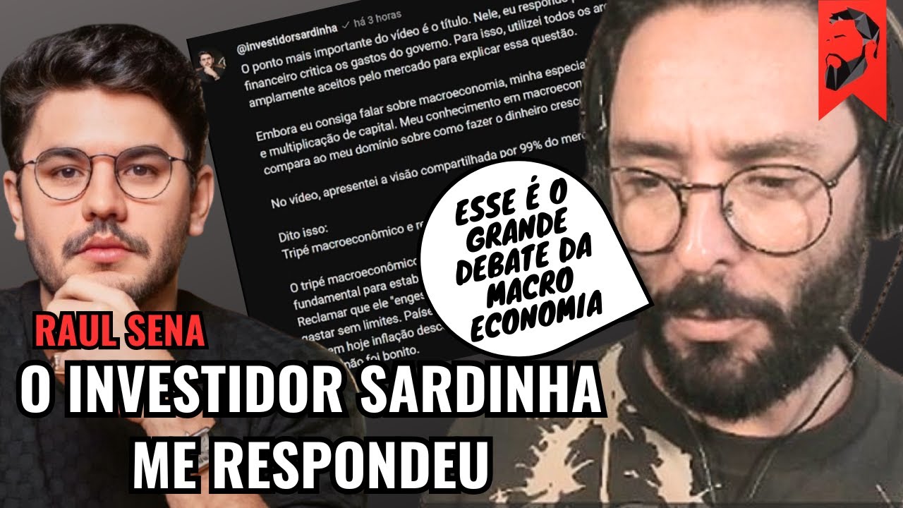 RAUL SENA O INVESTIDOR SARDINHA ME RESPONDEU! VÍDEO RESPOSTA
