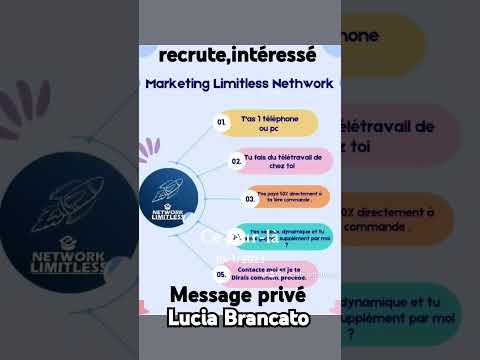 Je recrute, intéressé ? Contactez moi sur Facebook. https://www.facebook.com/lucia.brancato2