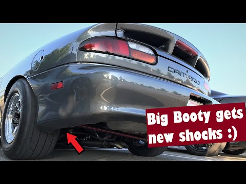 Fbody Camaro gets drag shocks (rear suspension)