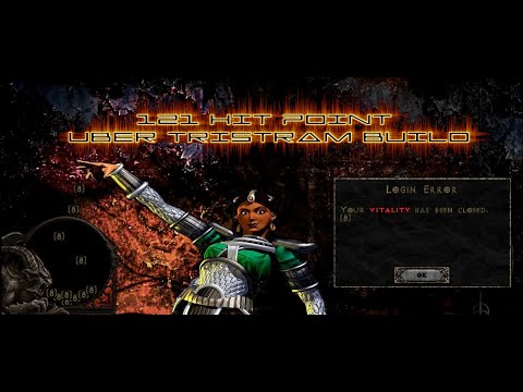 Diablo 2 World Record Lowest HP Uber Tristram Build 121 Hit Point Build