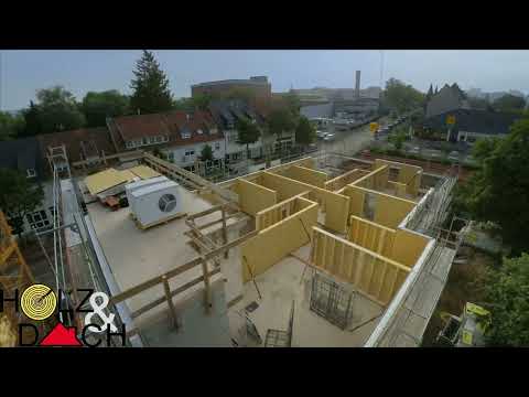Zeitraffer Video Holzständerbauweise Holz & Dach