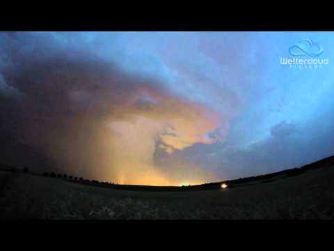 Wettercloud Franken - Gewitter bei Nürnberg
