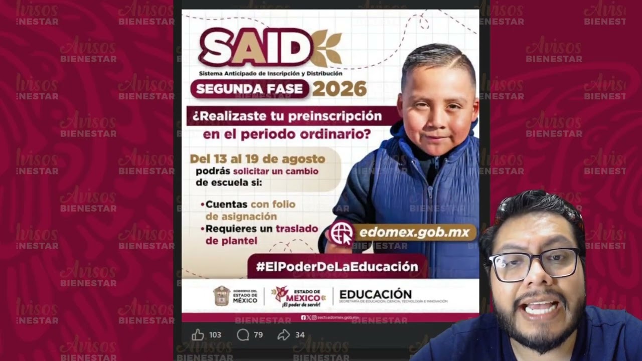 ¡YA PUEDES SOLICITAR! cambio de escuela de tu hija o hijo si te registraste a SAID 2026