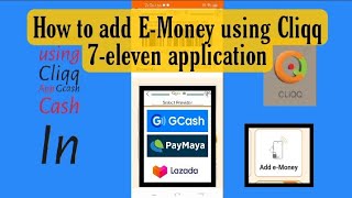 How to add E-Money using Cliqq Application||Gcash Cash IN||TurorialVideos