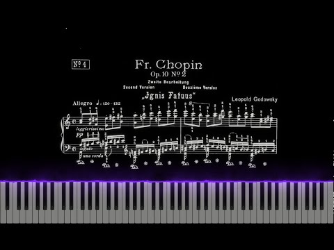 Godowsky：Study in A minor after Op.10 No.2 - 2nd version (Ignis Fatuus)