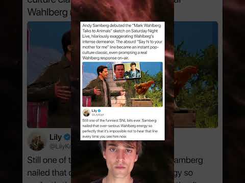 Andy Samberg debuted the “Mark Wahlberg Talks to Animals” sketch on Saturday Night Live