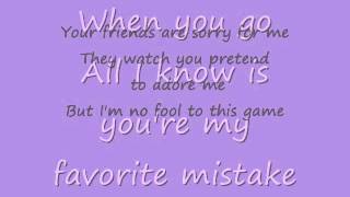 Sheryl Crow- You&#39;re My Favorite Mistake-lyrics