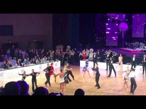 Andrey Kitsun - Anna Oblakova USA, #24, WDC Professional World Championship 10 Dance, Samba