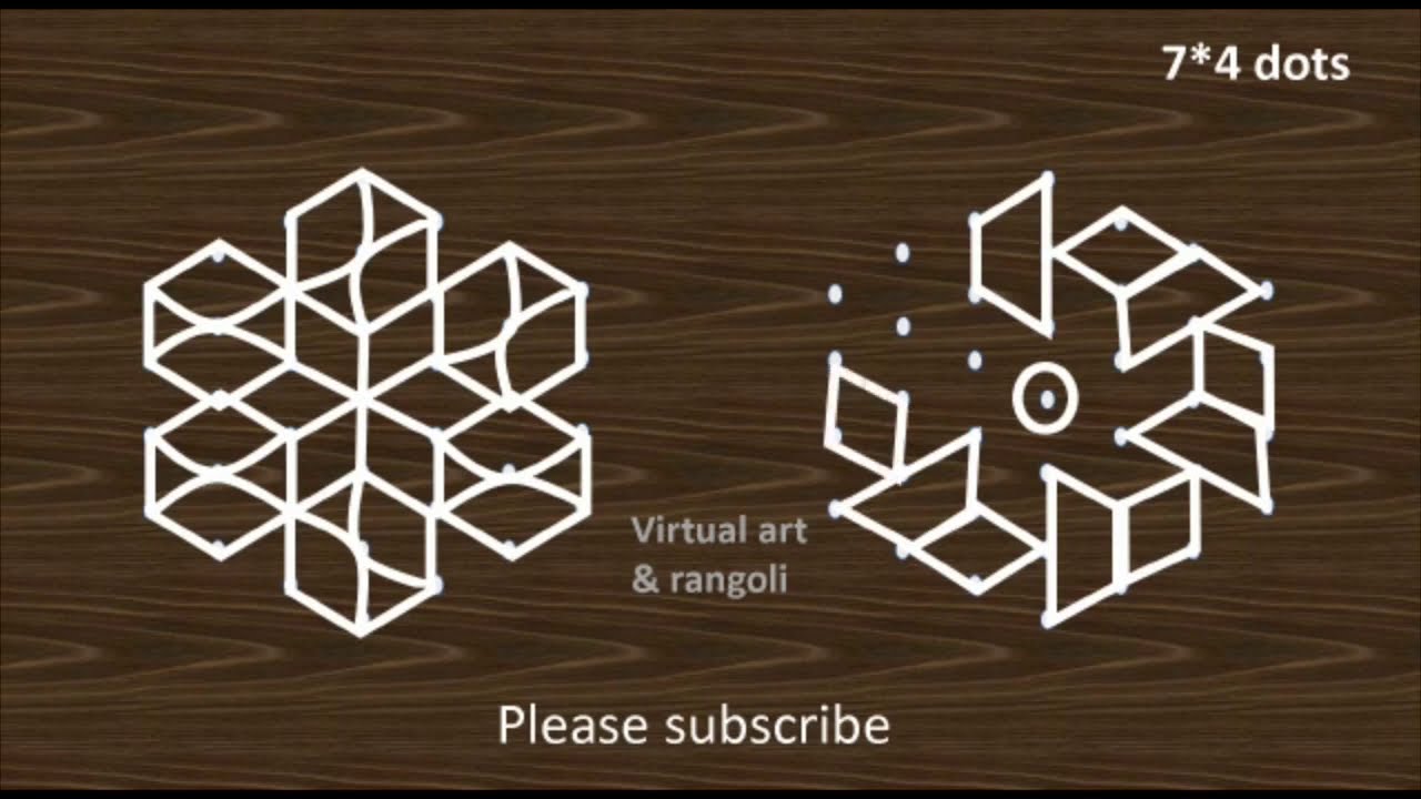 muggulu rangoli deisgn for beginners by virtual art