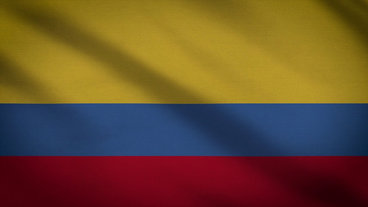 Colombia Flag Waving - Royalty Free Stock Footage