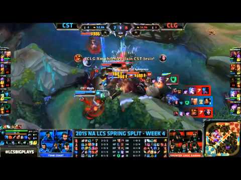 Insane 4 Man Kalista Ultimate Teamfight - CST vs CLG Game 1 (NA LCS Spring 2015)