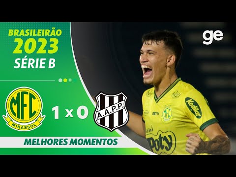 Gols e lances de Mirassol x Ponte Preta
