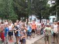 Зарядка в детском лагере ТУРИСТЁНОК 
