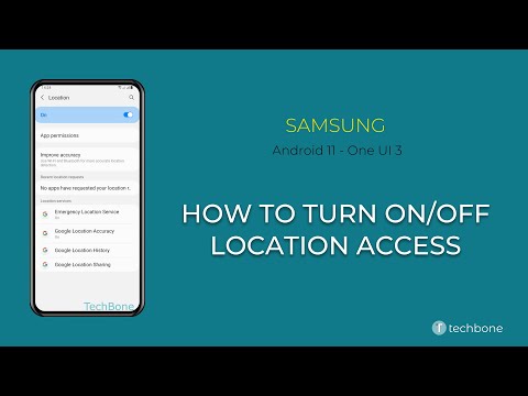 How to Turn On/Off Location access (GPS) - Samsung [Android 11 - One UI 3]