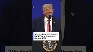 “THEY LEFT US ALONE”: Trump Declares U.S. Commitment to NATO "Optional" | DRM News | AH1C 