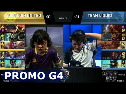 Team Liquid vs Gold Coin United | Game 4 Promotion / Relegation S7 NA LCS Summer 2017 | TL vs GCU G4