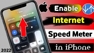 || 🤟🤟 ||How To Enable Internet Speed meter on Iphone || Internet Speed Meter in iphone  || It