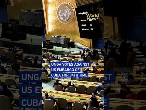 UNGA votes against US embargo of Cuba for 34th time