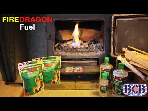 Using FireDragon Solid firelighters in a fireplace
