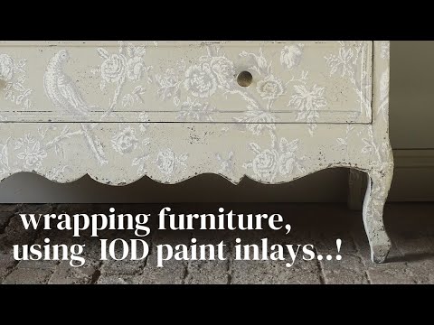 Furniture wrapping, using Jolie paint, and Iod paint, inlays ￼￼￼