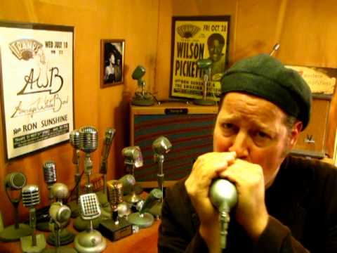 Custom 1960s Shure 440 Hi-Z Controlled Magnetic Bullet Harp Vocal Mic