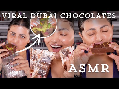 Trying Viral Dubai Chocolate 🍫 Bar ASMR