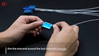 how to use High Security Cable Seal