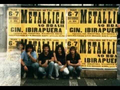 Comando Metal apresenta: Metallica ! Poster de rua do show no Ibirapuera/São Paulo em Outubro 1989 !