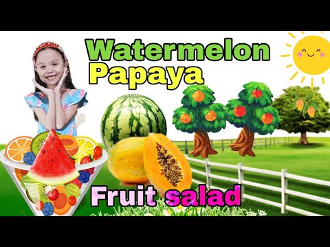 Fruit Salad Song lyrics | Watermelon Song for kids | Watermelon Papaya Song lyrics