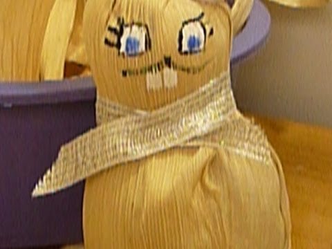 coelho em palha de milho