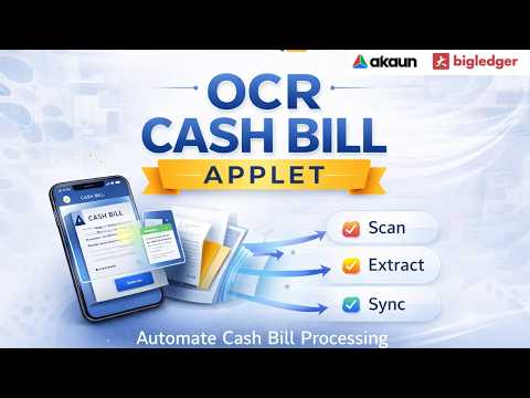 Quick Start Guide video thumbnail for OCR Cash Bill Applet
