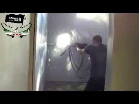 استهداف للرتل المتوجه من فرع المخابرات الجوية الى حاجز قصاد في درعا بواسطة رشاش بي كي سي من قبل كتائب الجهاد