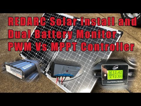 Dual Battery monitor Install and REDARC solar test