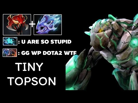 Topson Tiny Fast Slap Face ATK Speed Build Dota 2 7.23