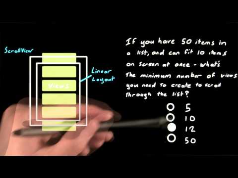 Scroll Views vs ListViews Developing Android Apps
