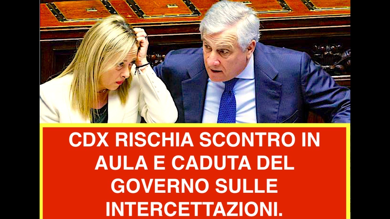 MAGGIORANZA RISCHIA SCONTRO IN AULA E CADUTA DEL GOVERNO SULLE INTERCETTAZIONI. FI DICE NO ASSOLUTO