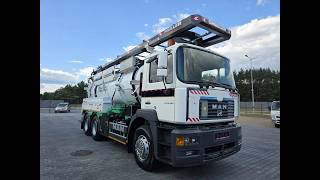 Survepesuauto MAN 6x4 WUKO MULLER CANALMASTER KOMBI FOR SEWAGE CLEANING | Pilt 4 - Autoline